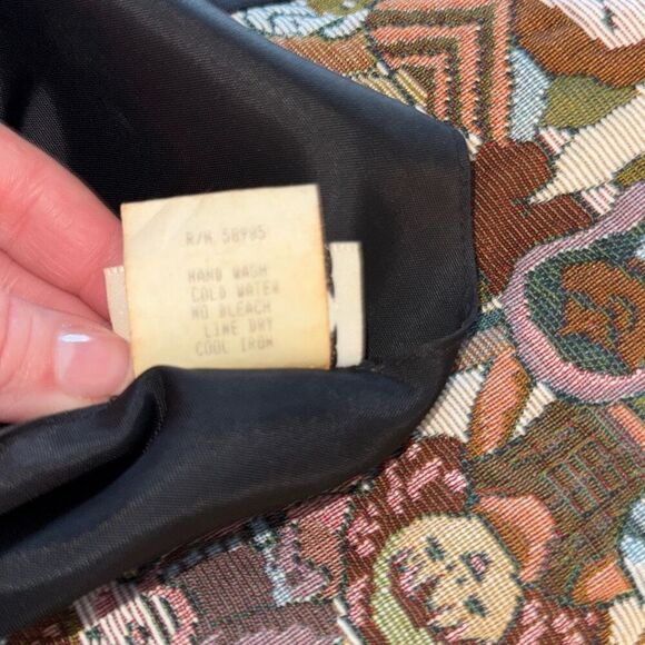 Vintage CLIO International Children Tapestry Vest Womens Size Large - Picture 13 of 13